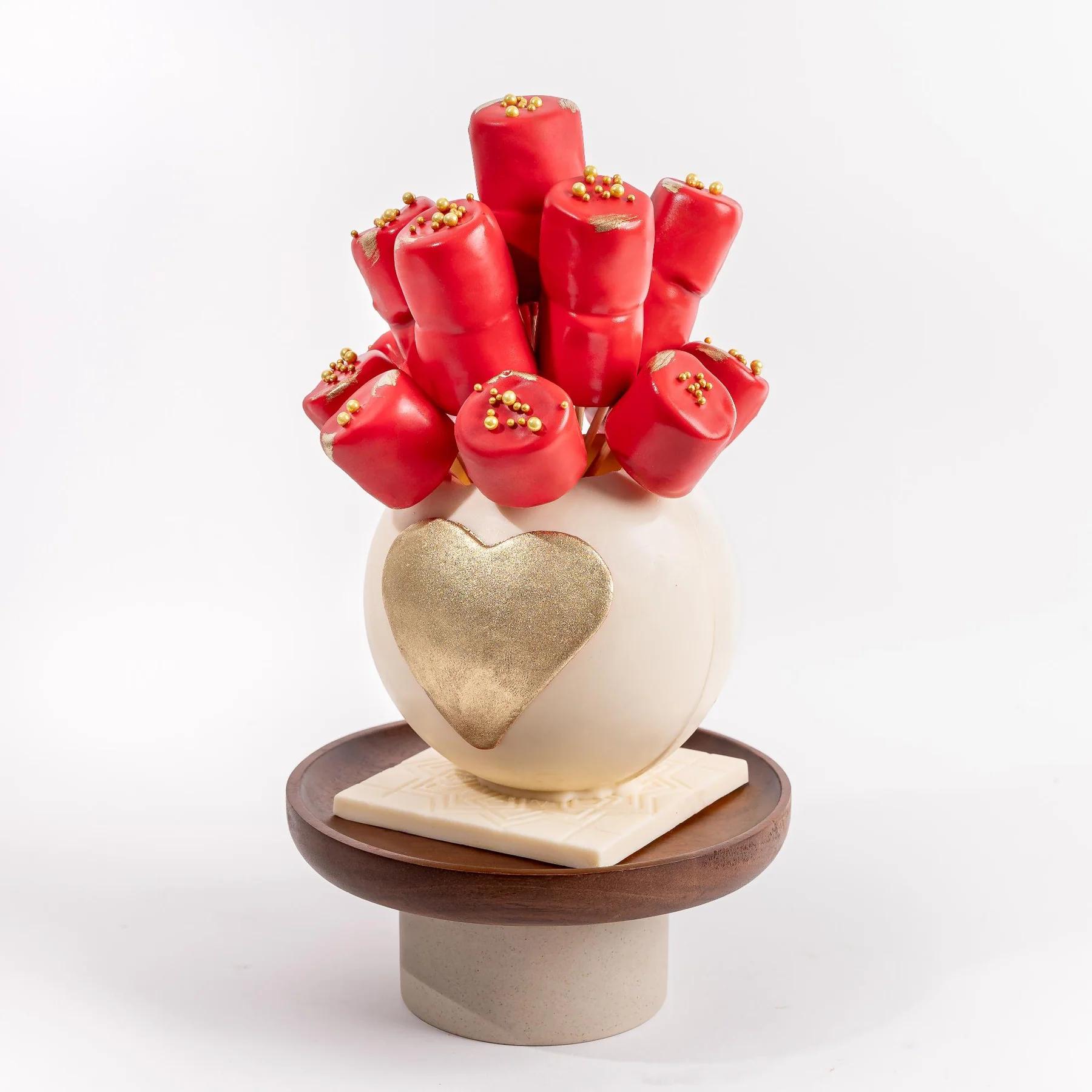 Red Roses and Marshmallows Romantic Gift Bundle view 3