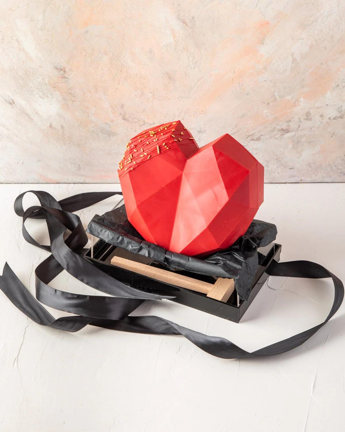 Artisan Geometric Heart Smash Chocolate Gift view 1