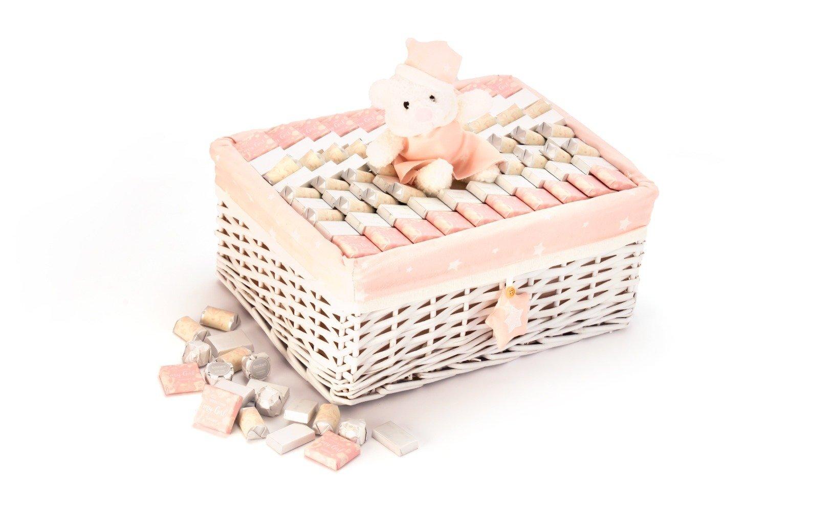 Welcome My Girl Baby Rectangular Basket 1260g view 1