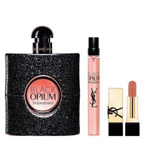 Ysl Black Opium Set Edp 90ml + Edp 10ml + Lipstick 1.3g bundle  limited offer view 3