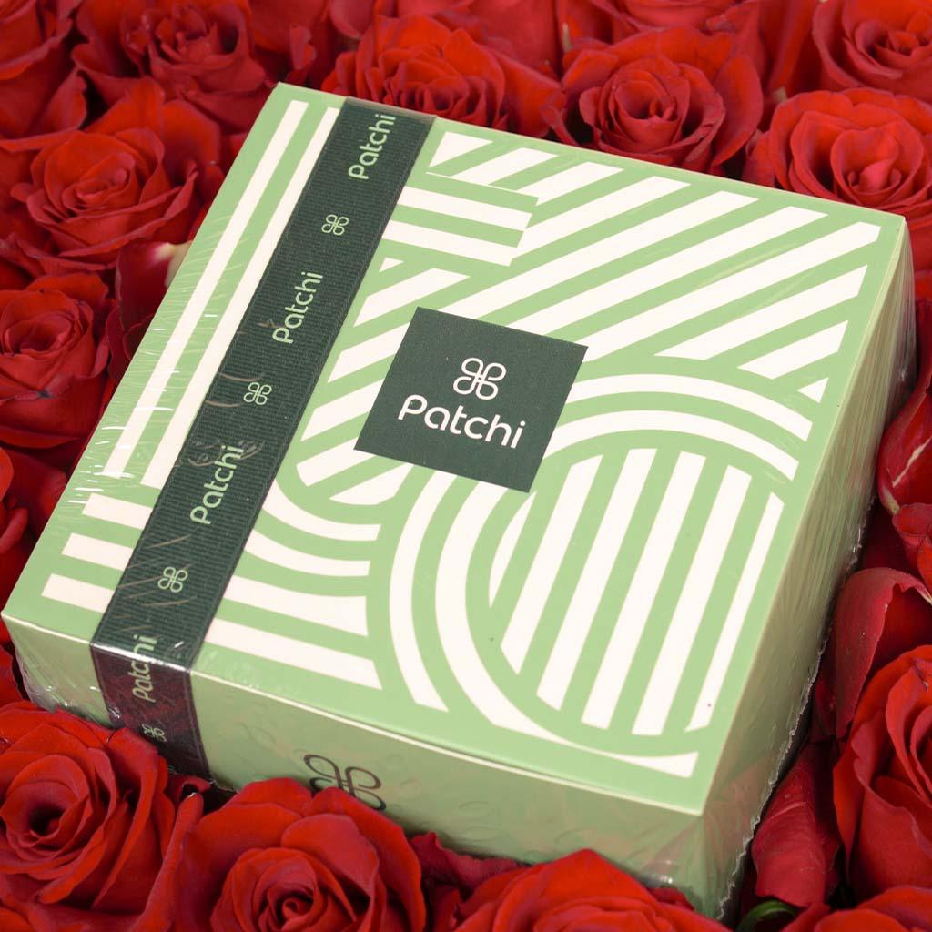 Valentine’s Gift – Patchi Chocolate & 53 Red Roses view 3