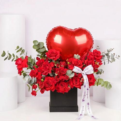Forever Love Red Rose Box view 2