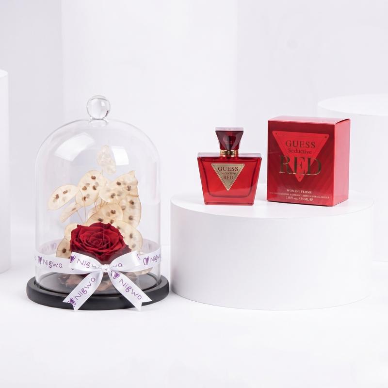 GUESS Red Seductive For Men with forever flowers view 1