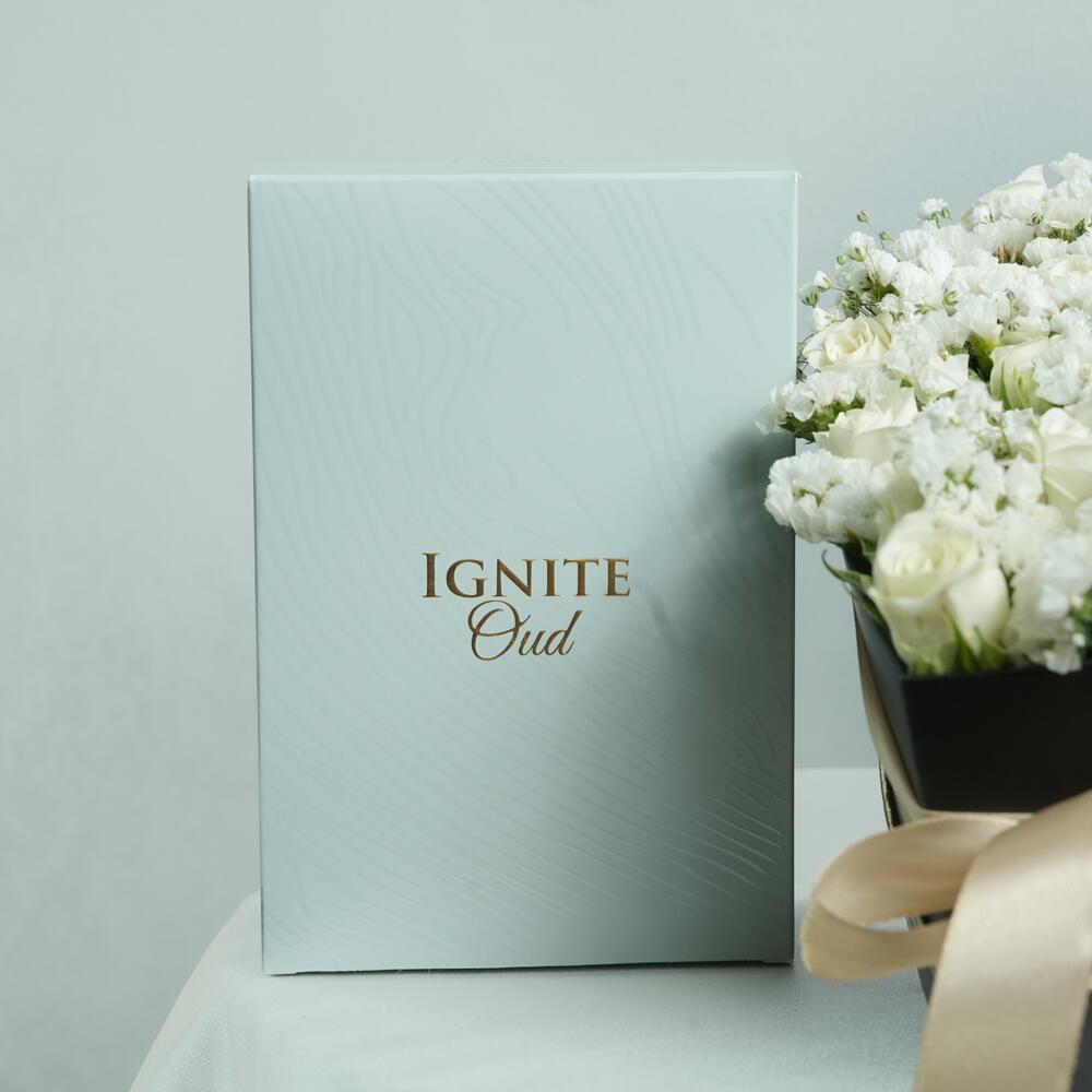 Ahmed Al Maghribi Ignite Oud Classic Flowers Heart box 7158 view 2
