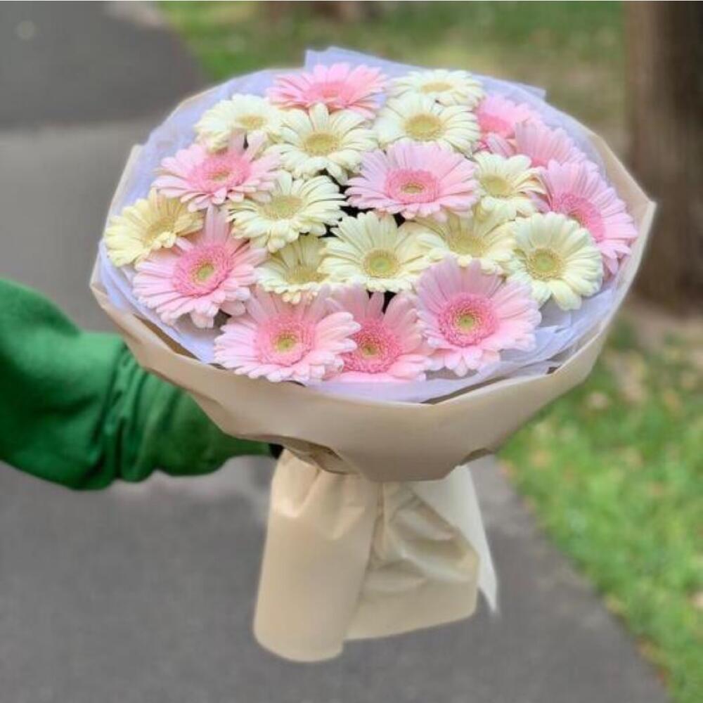 21 Mixed Gerberas Bouquet-681