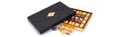 Black Large Rectangular Leather Box view 2
