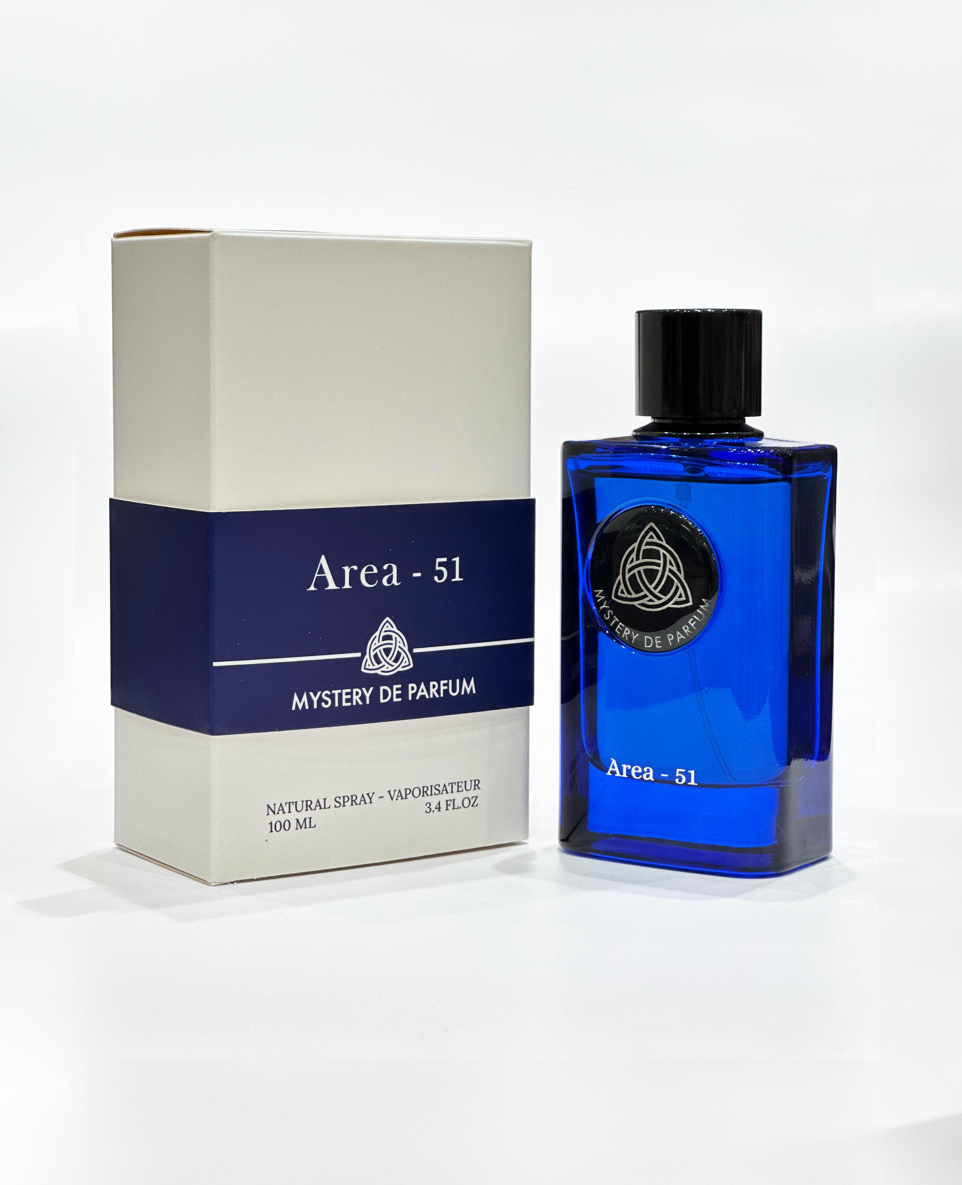 MYSTERY DE PARFUM AREA-51 EDP 100MLMystery de Parfum Area 51 EDP 100ml - Elegant Unisex Fragrance, Mystery de Parfum Area 51 عطر فاخر 100 مل - للجنسين