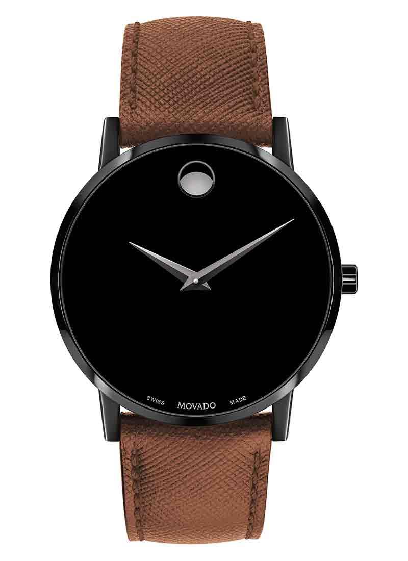 MOVADO WATCH CS BLK QTZ BRN LS 24837136undefined