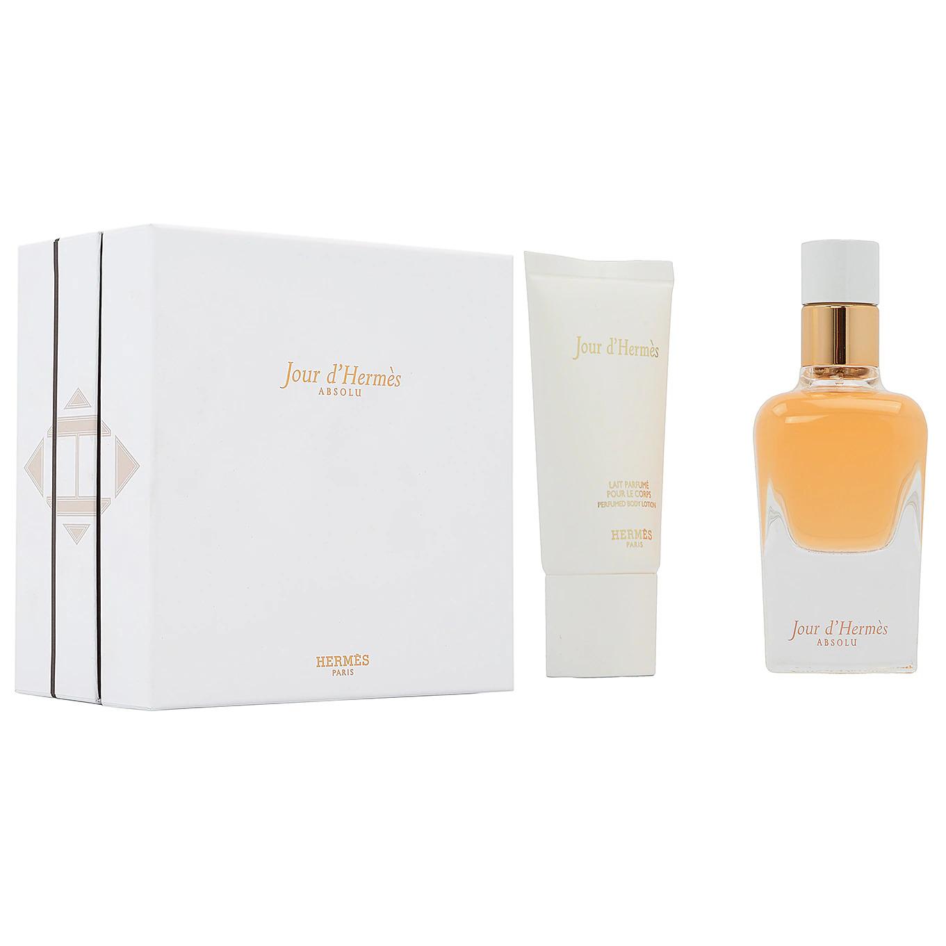 HERMES JOUR D'HERMES ABSOLU (W) SET EDP 50ML REFILLABLE+PRFM BODY LOTION 30MLundefined