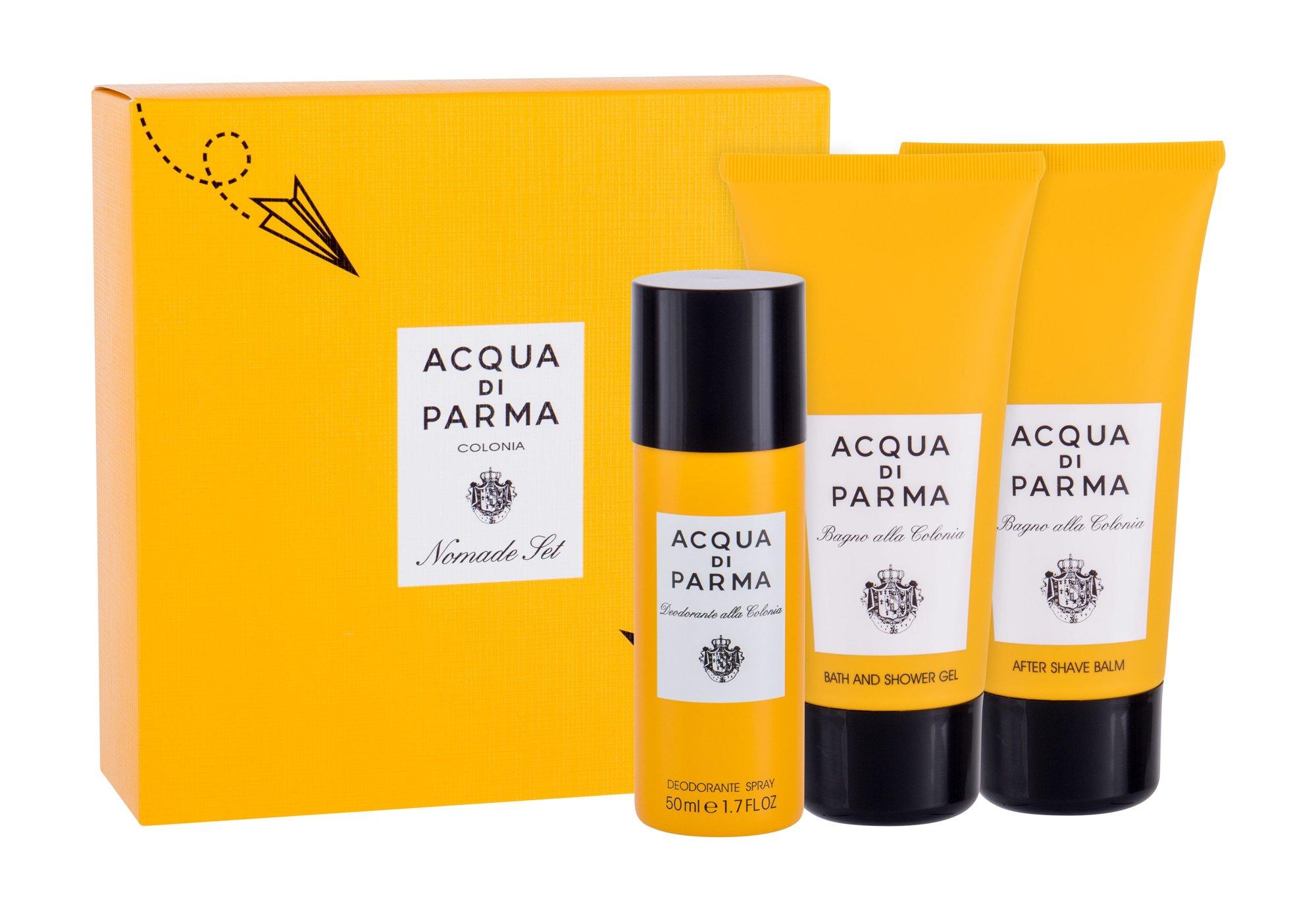 ACQVA DI PARMA COLONIA NOMADE (U) SET A/S/B 75ML+BATH AND SHOWER GEL 75ML+DEO SPRAY 50MLundefined