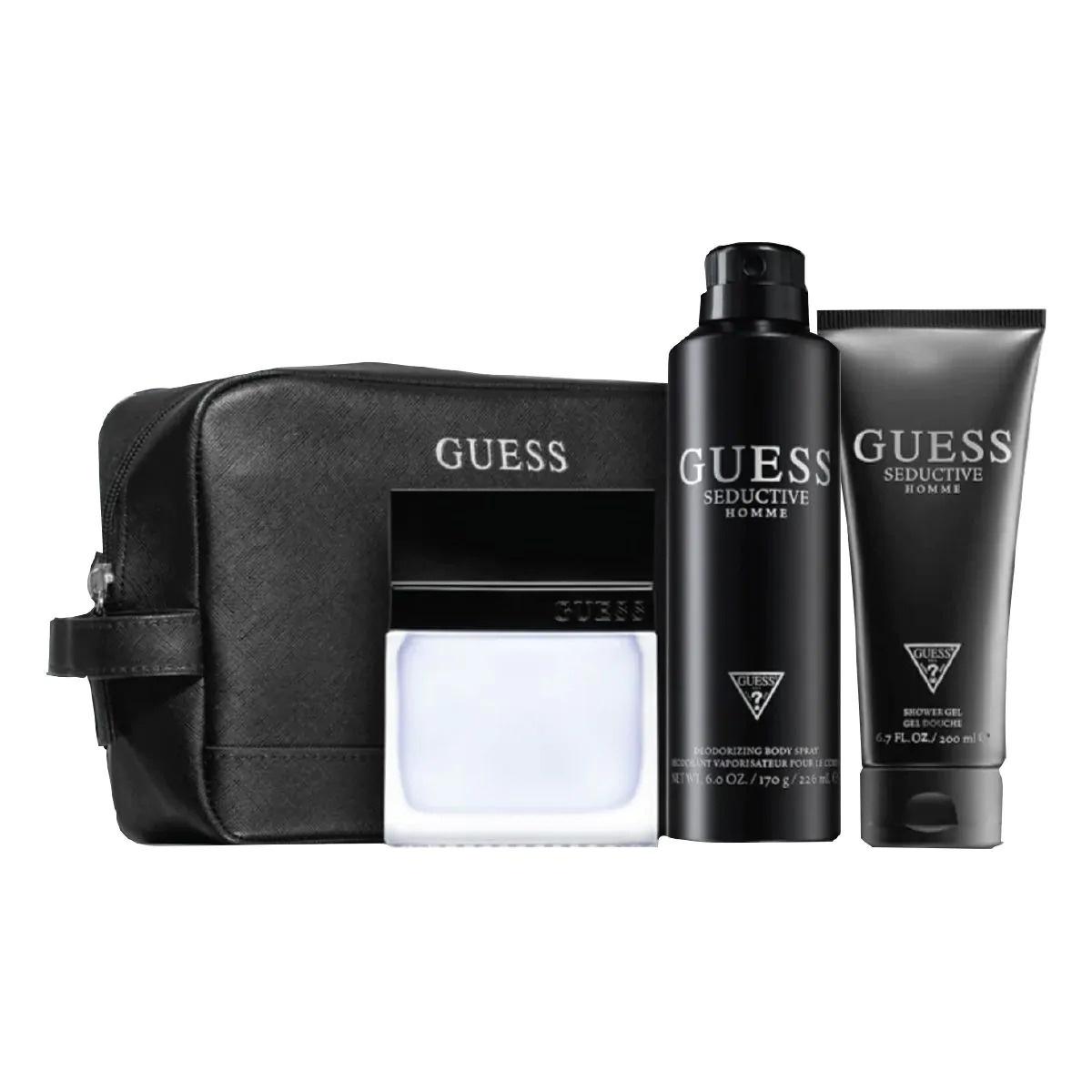 GUESS SEDUCTIVE HOMME SET EDT 100ML+ DEODORANT 226ML+ SG 100ML+ POUCHundefined