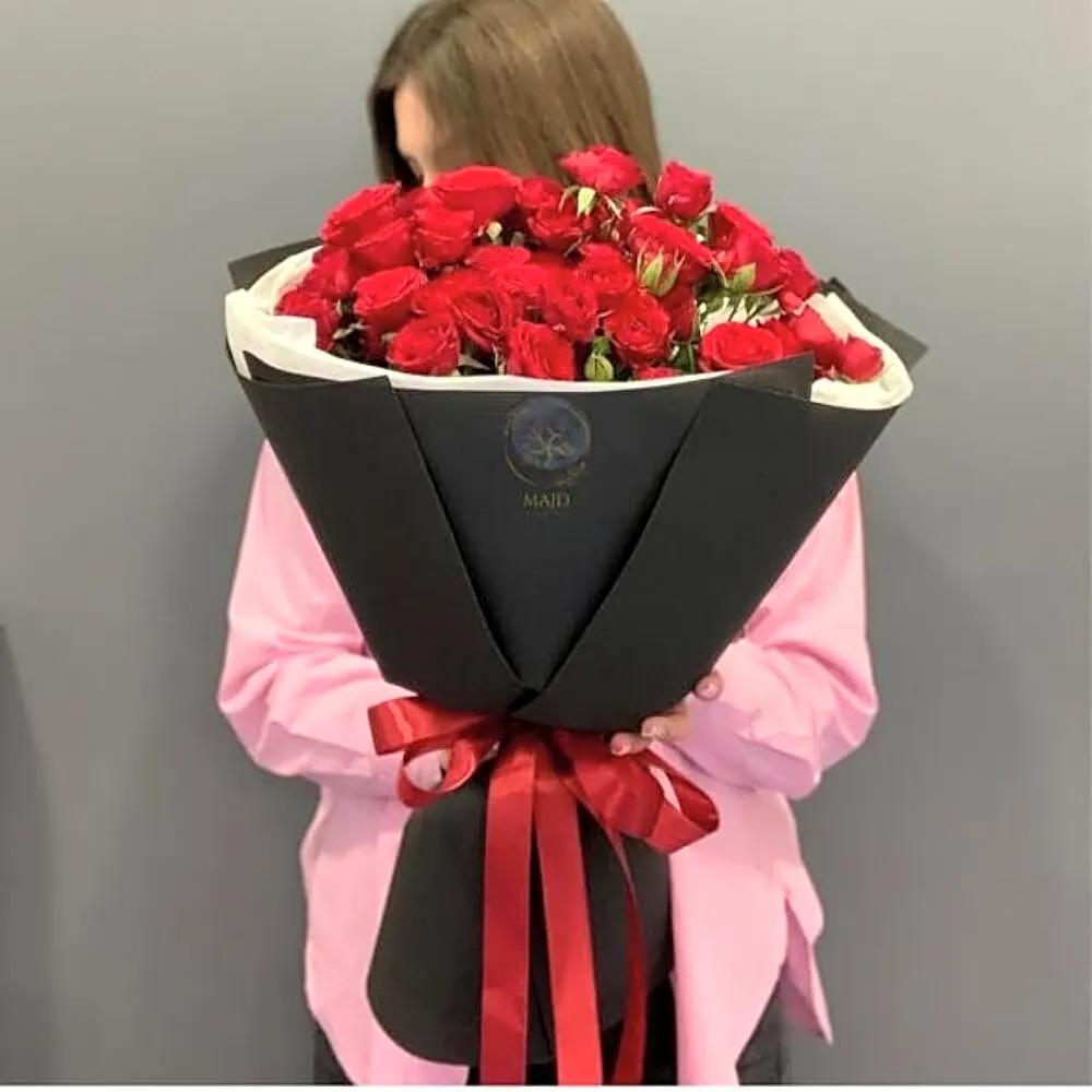Roses Flowers CarnationsRoses & Carnations Bouquet, Mixed Flower Bouquet, Flowers Saudi Arabia, باقة ورد وقرنفل, باقة زهور مشكلة, هدايا ورد في السعودية