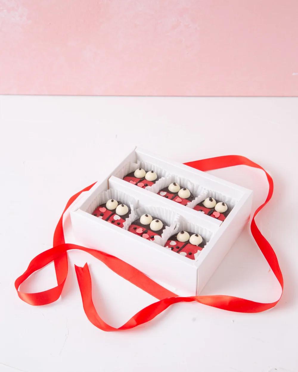 6pcs Love Bug6pcs Love Bug, Luxury Chocolate Gift Box, 6-Piece Chocolate Gift UAE, قطع لوف باغ, بوكس شوكولاتة فاخر, هدية شوكولاتة 6 قطع