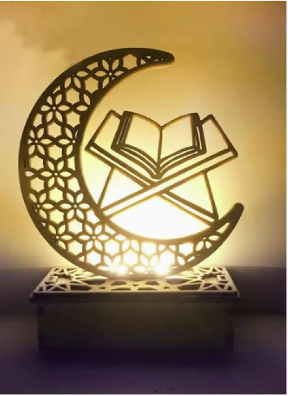 Holy Quran Wooden Led Light