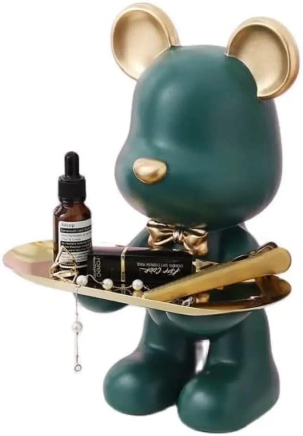 Modern bear figurine from with trayundefined
