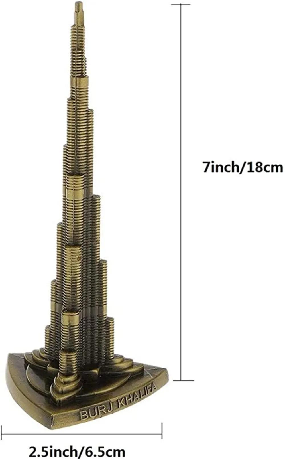 Burj Khalifa, Architectural Model, Bronze Metal Sculpture, Famous Building Kit, Souvenirundefined