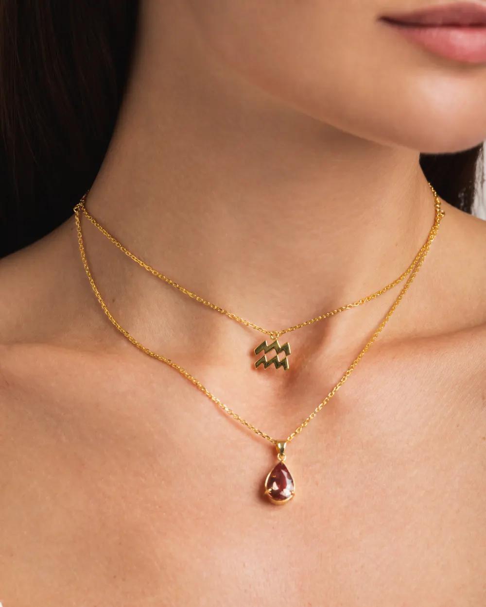 Sparkle Necklace- Aquariusundefined