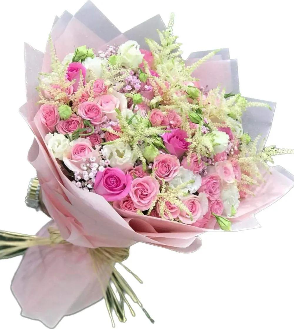 Mix of pink and white flowersundefined