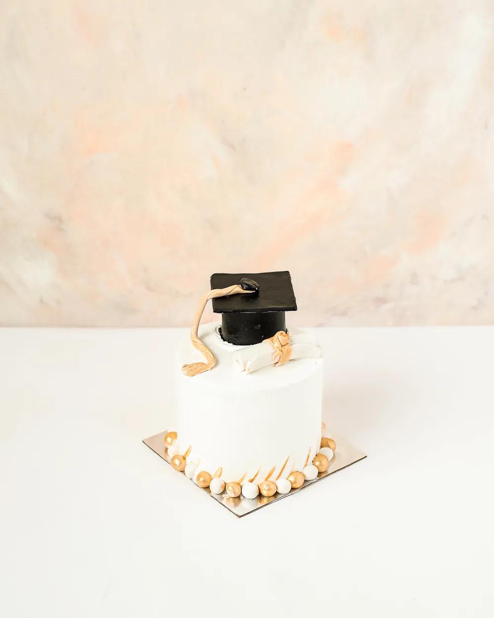 Mini Graduation Cake by NJDGraduation Cake Gift, Graduation Celebration Cake, Mini Graduation Cake, كيك تخرج, كيك احتفال بالتخرج, ميني كيك تخرج