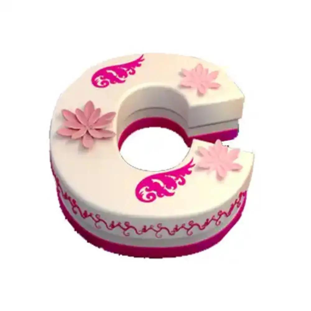 Letter C Shaped Cakeundefined