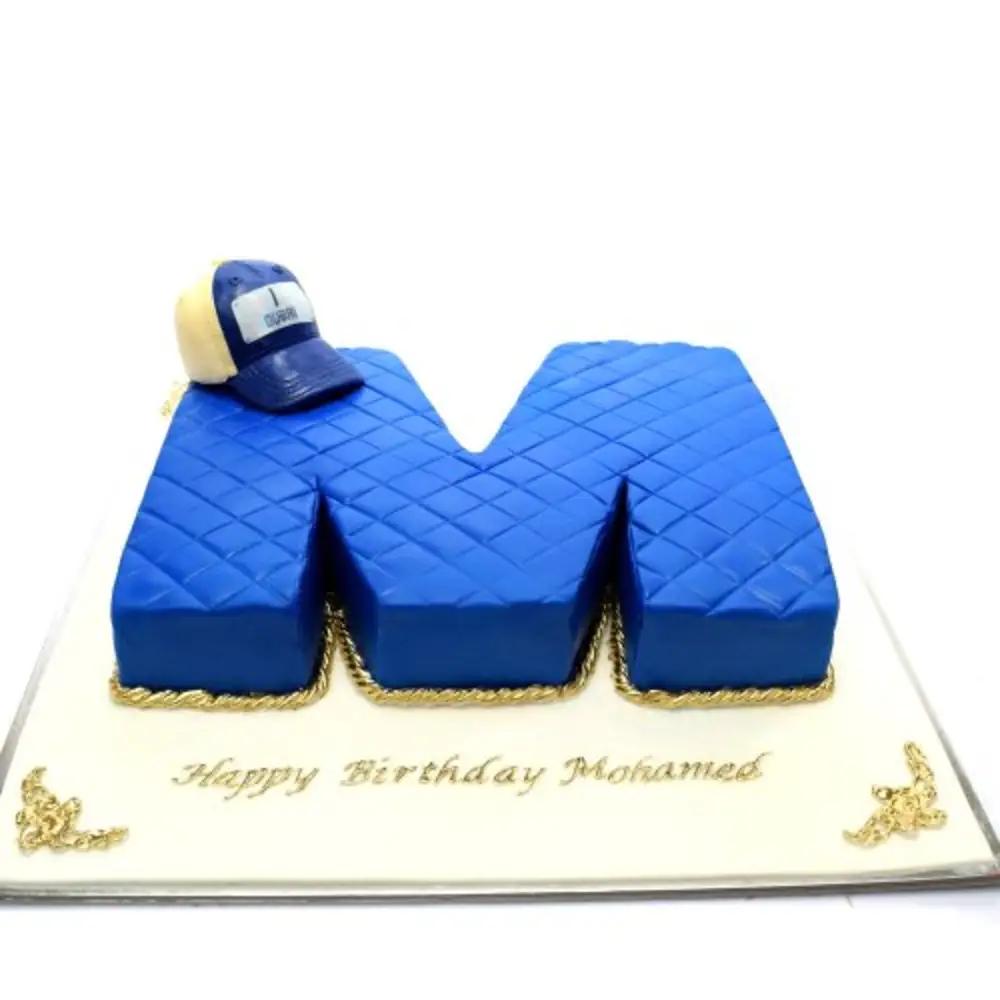 Letter M Shaped Cakeundefined