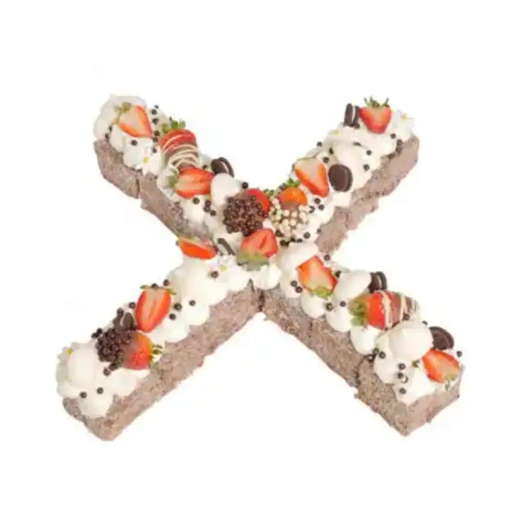 Letter X Shaped Cakeundefined