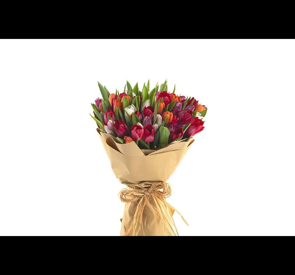 Hand bouquet mix tulip.undefined