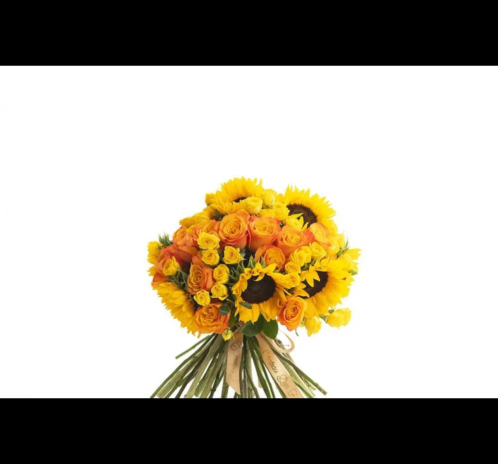 Open bouquet flowing sun.undefined