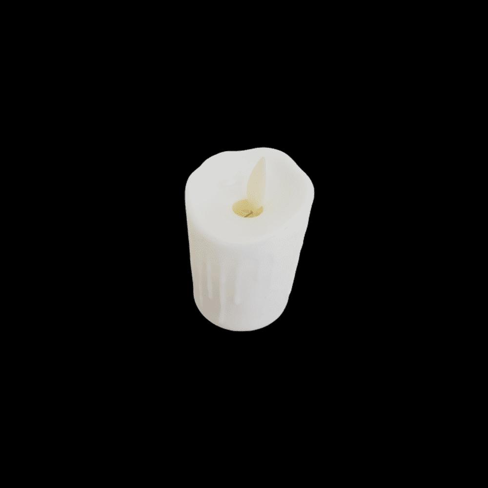 White color candle.undefined