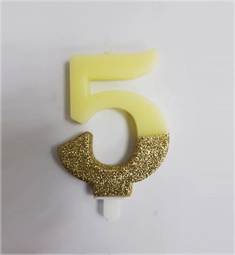 Birthday candle number 5.undefined