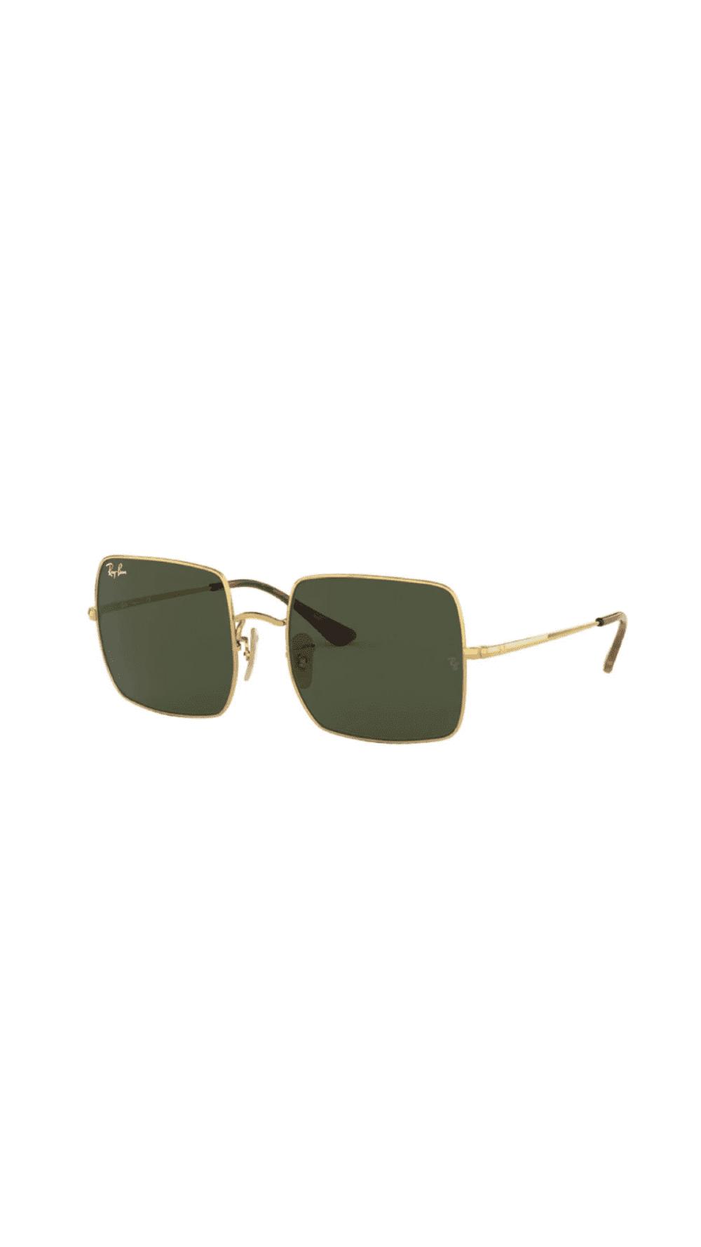 Ray ban sunglasses 2Ray Ban Sunglasses, green lenses and a gold-tone metal frame, نظارات شمسية راي بان