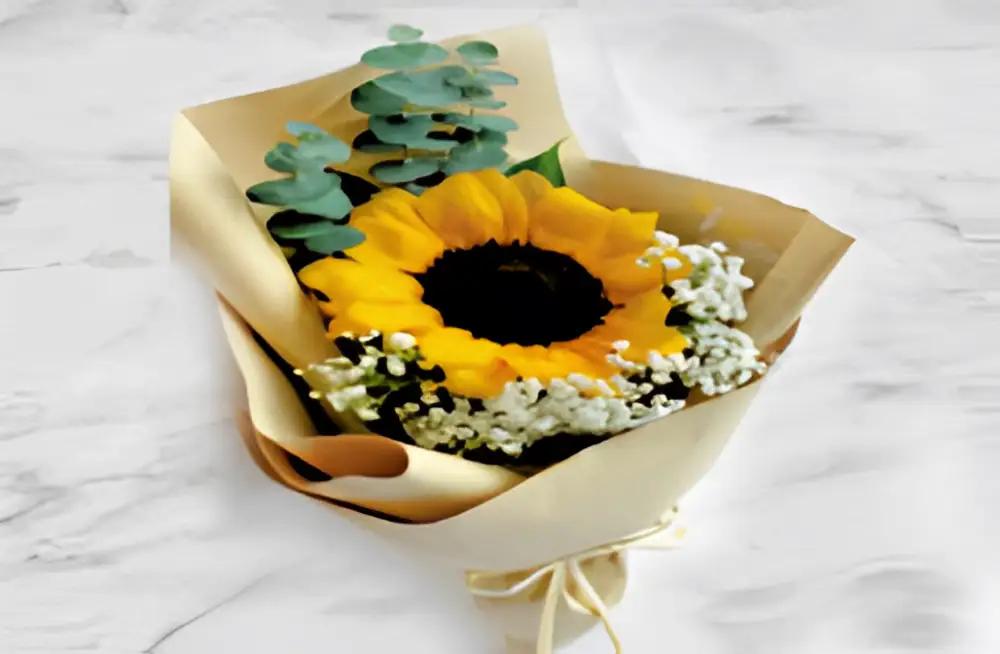 Sunflower roses with decoration.undefined