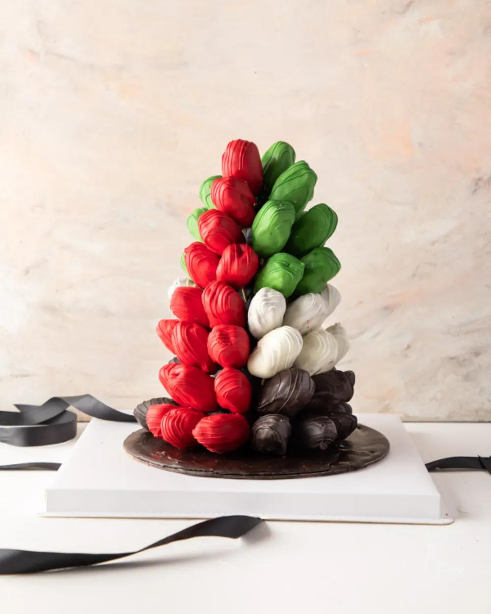 UAE DATES TOWERUAE Dates Tower, Luxury Dates Gift Tower, Premium Dates Gift UAE, برج تمور الإمارات, برج هدايا تمور فاخر, تمور فاخرة للإهداء