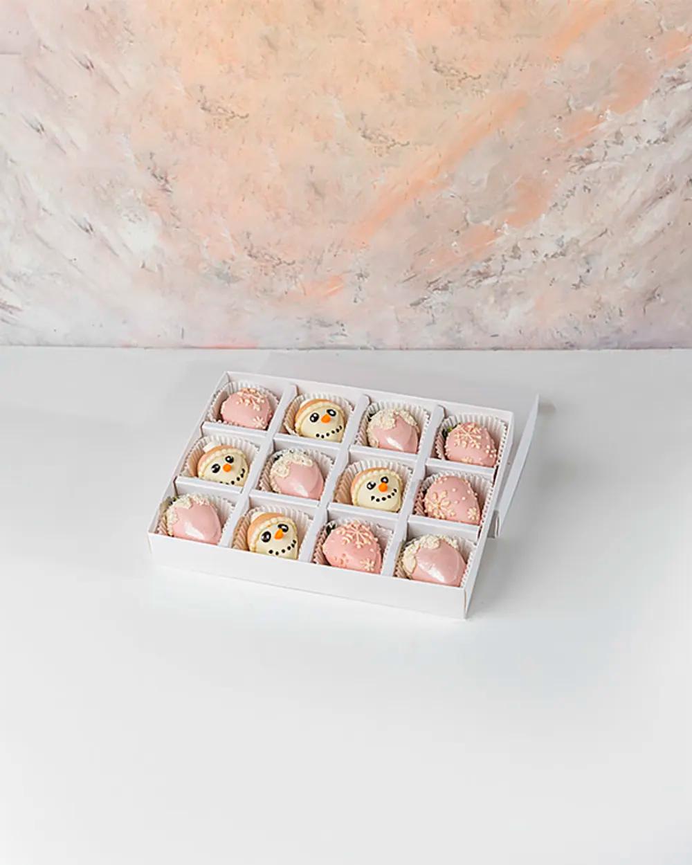 Pink and White Christmas Strawberries by NJDundefined