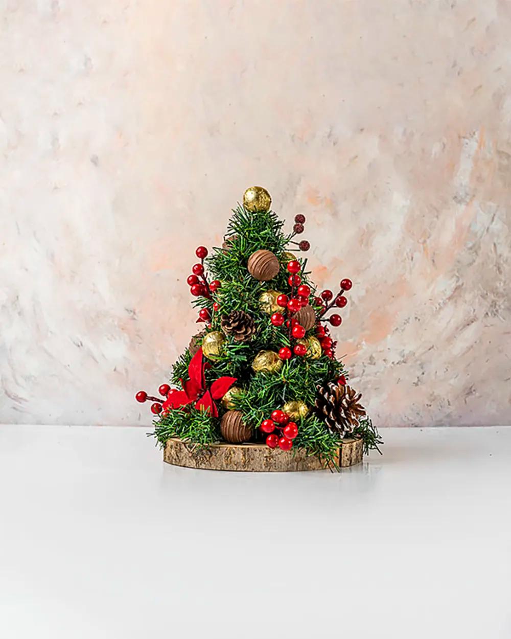 Christmas Tree with Edible Ornamentsundefined