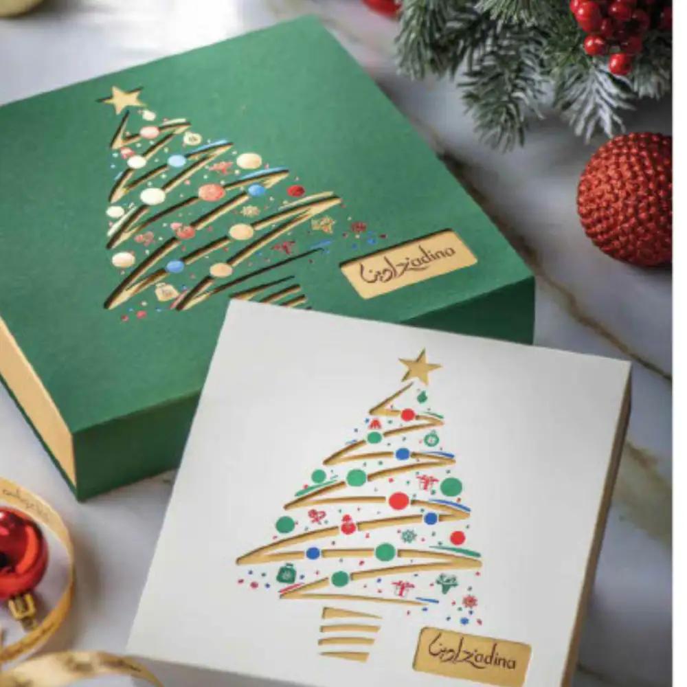 white and green sleeves with christmas tree designundefined
