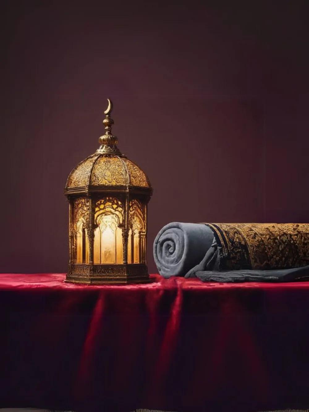 Ramadan lantern&Prayer rugundefined