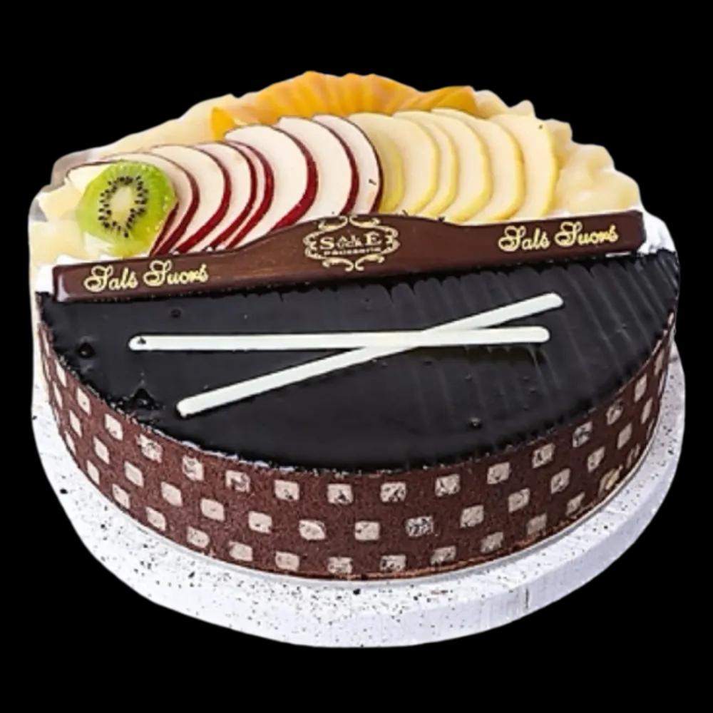 half cream half chocolate cakeundefined