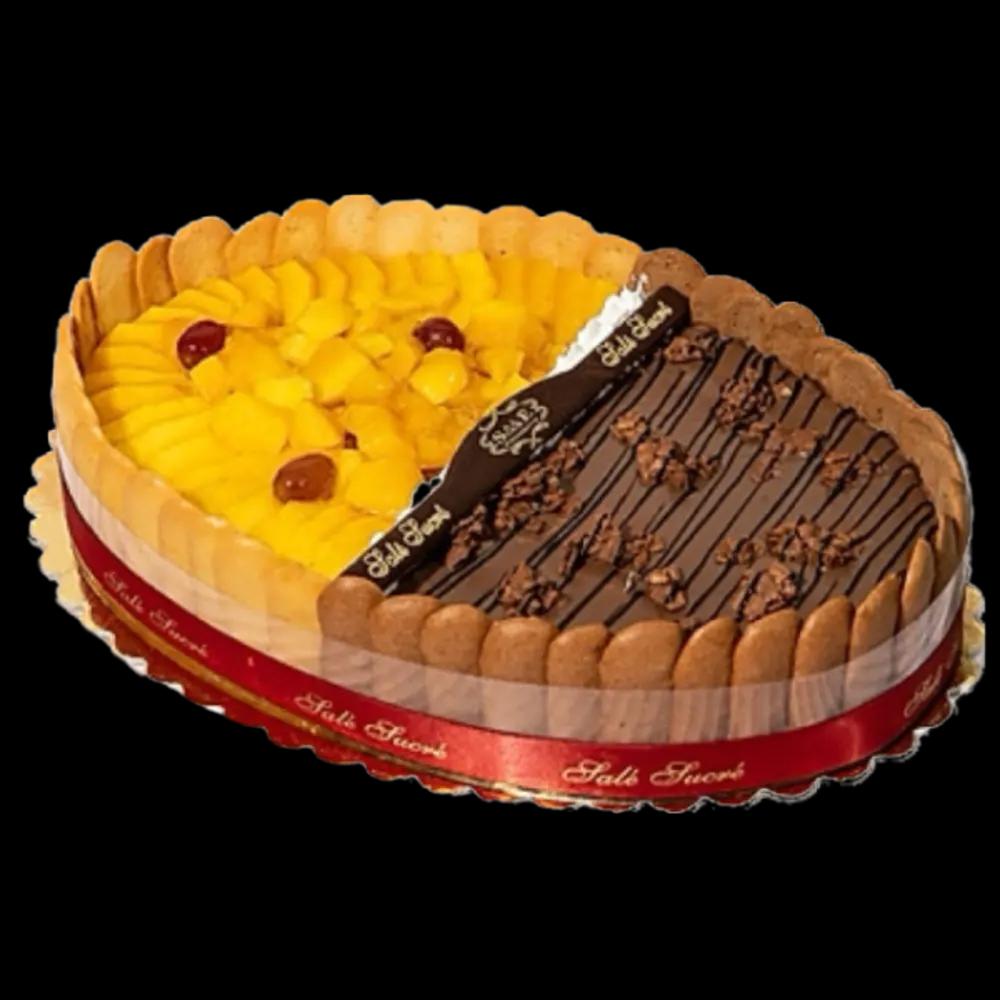 Half Mango Half Chocolate Cakeundefined