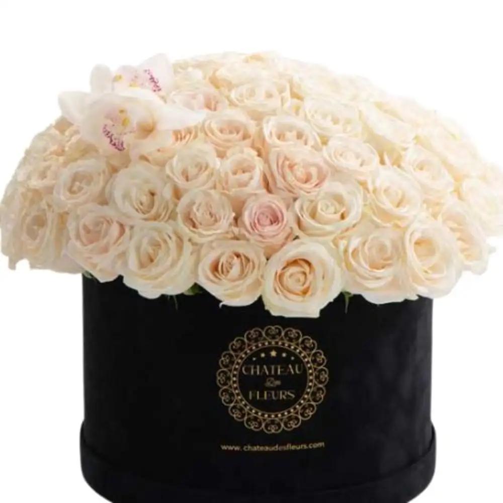 Box Ohara Flowers White
