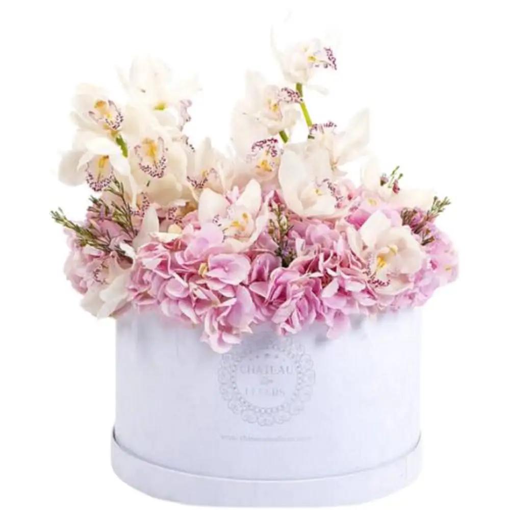 Pink Hydrangea Arrangement Box