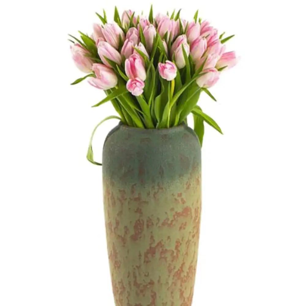 Pink Tulip Vase Arrangementundefined