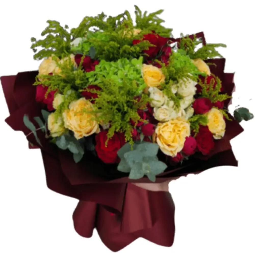 Yellow and Red Mix Bouquetundefined