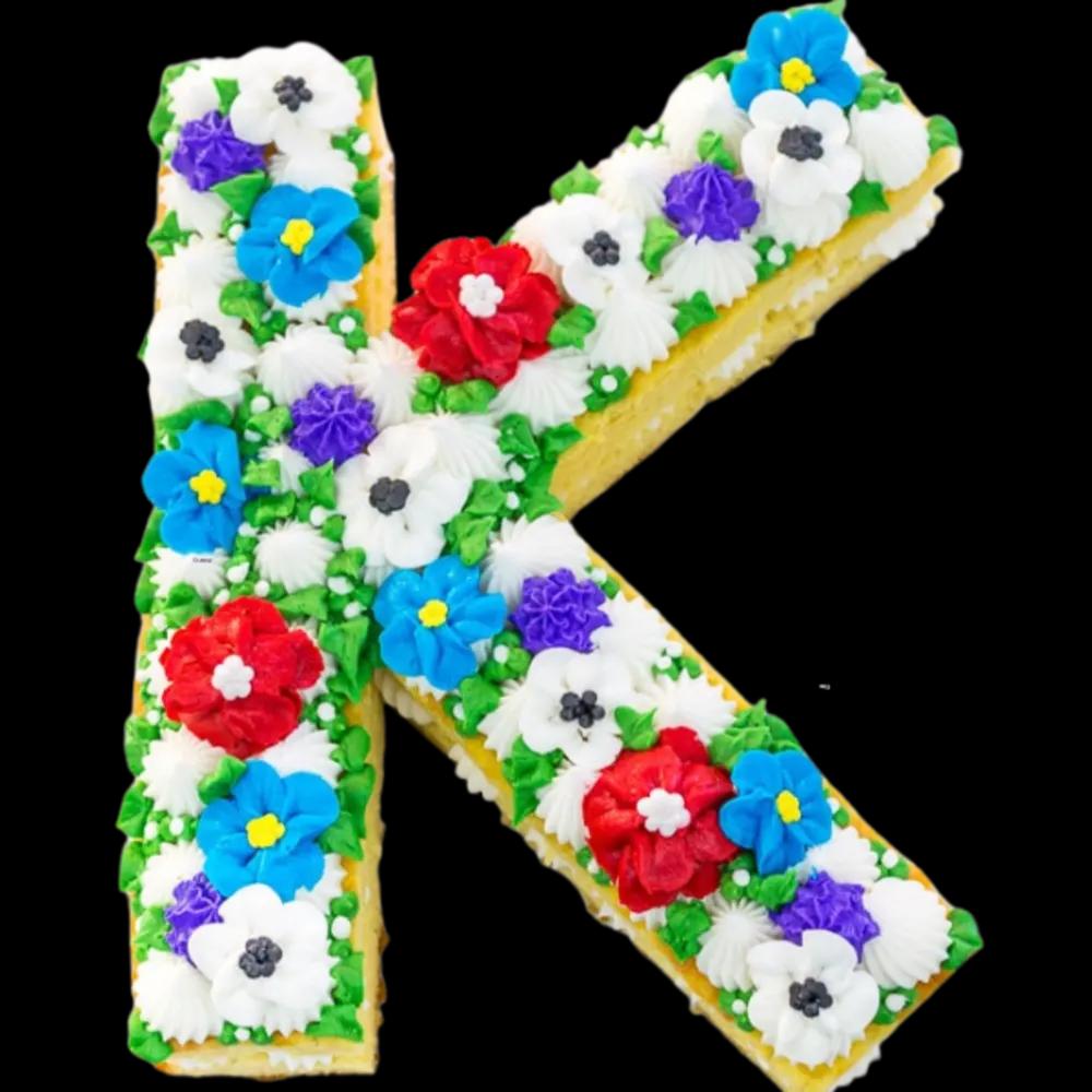 Letter K Shaped Cakeundefined