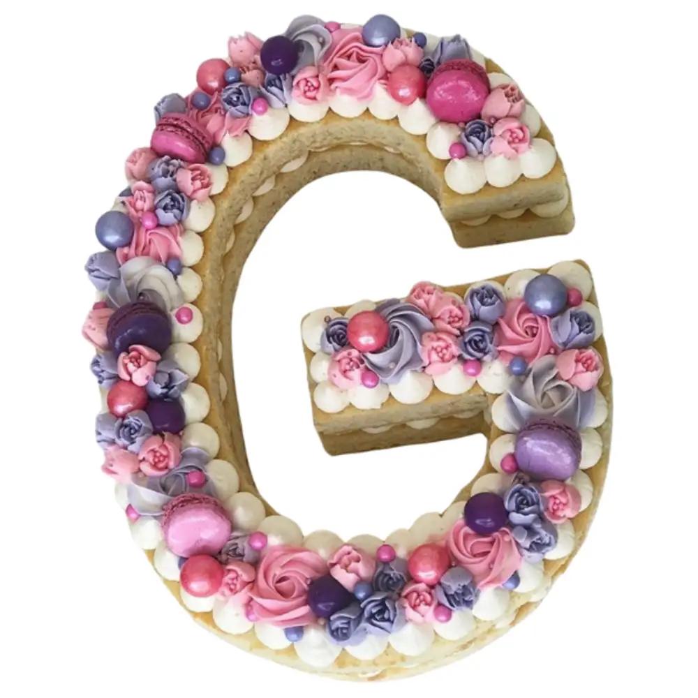 Letter G Shaped Cakeundefined