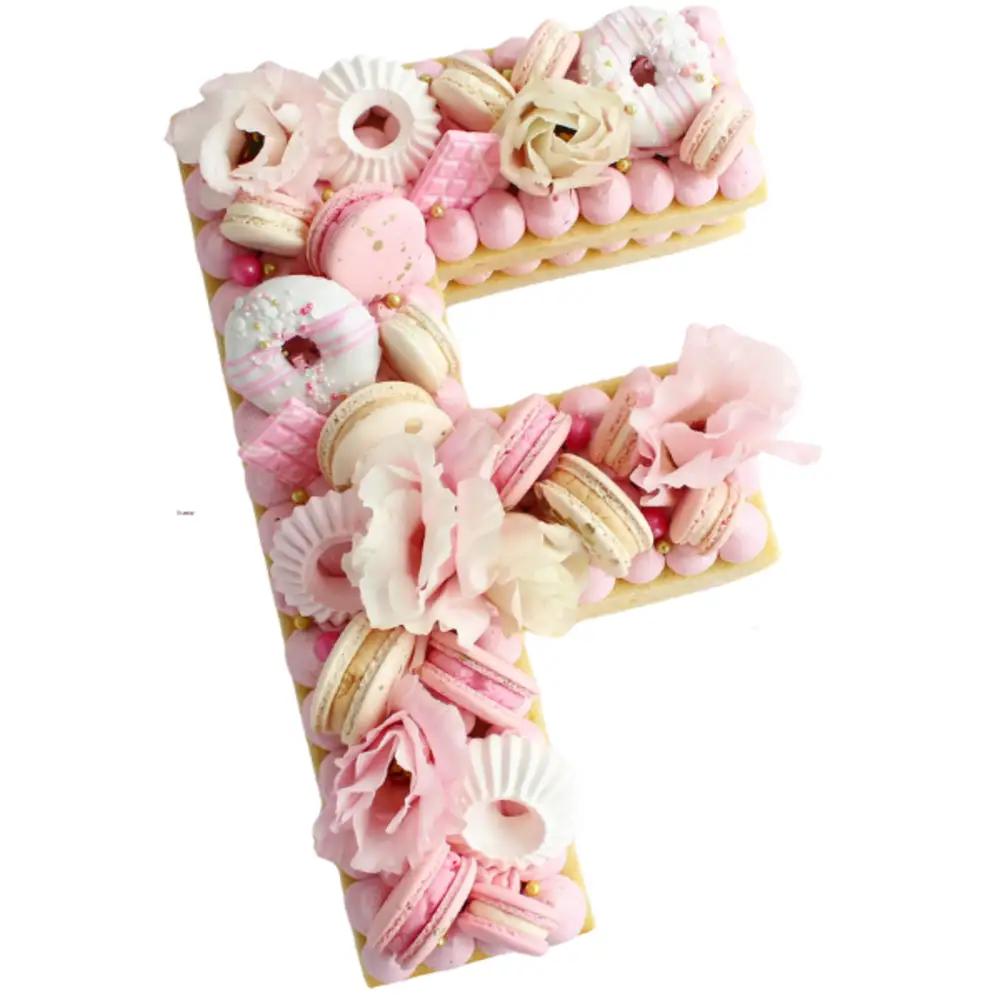 Letter F Shaped Cakeundefined