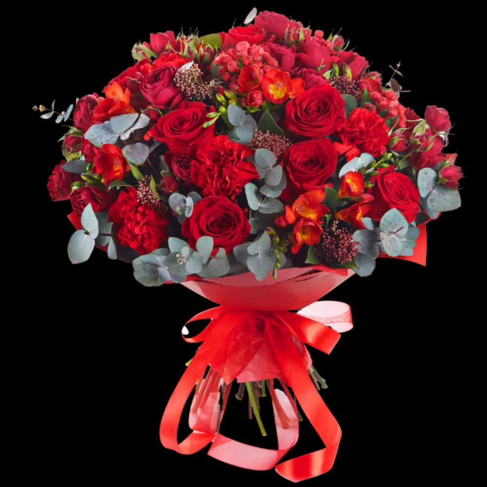 Sparkling rose bouquet
