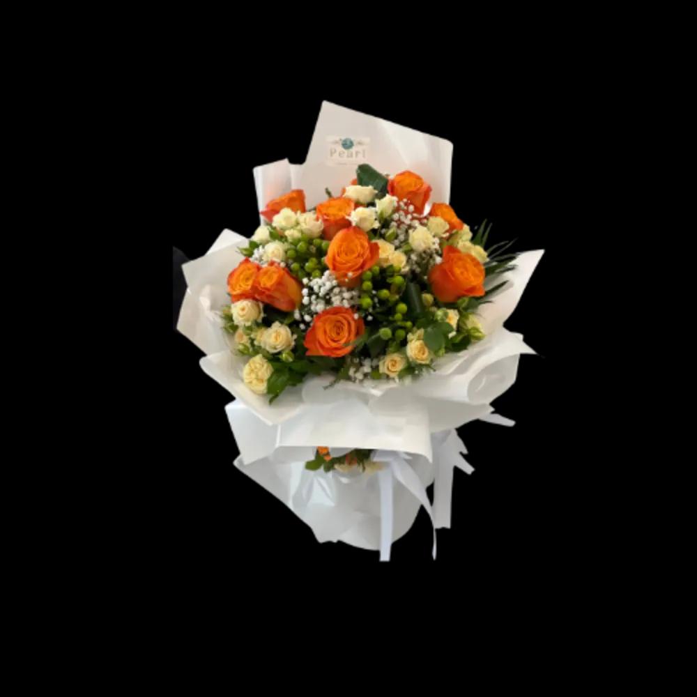 Orange and Mixed Flowers Bouqetundefined