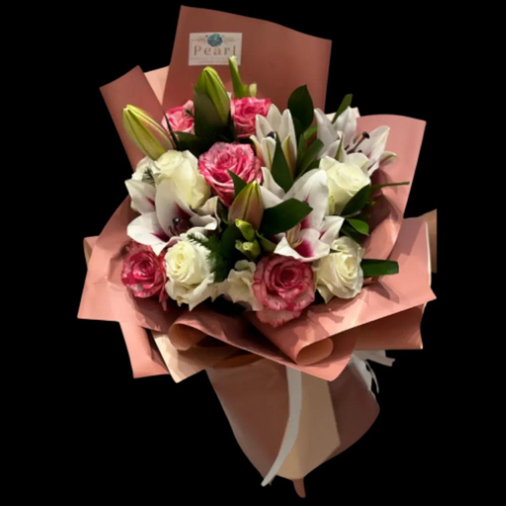 White and Pink Bouqetundefined