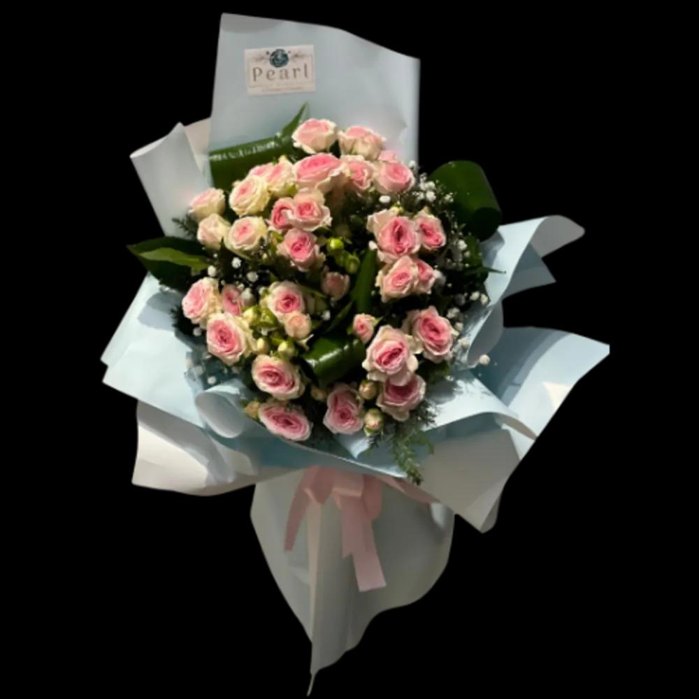 Big Pink Roses Bouqetundefined